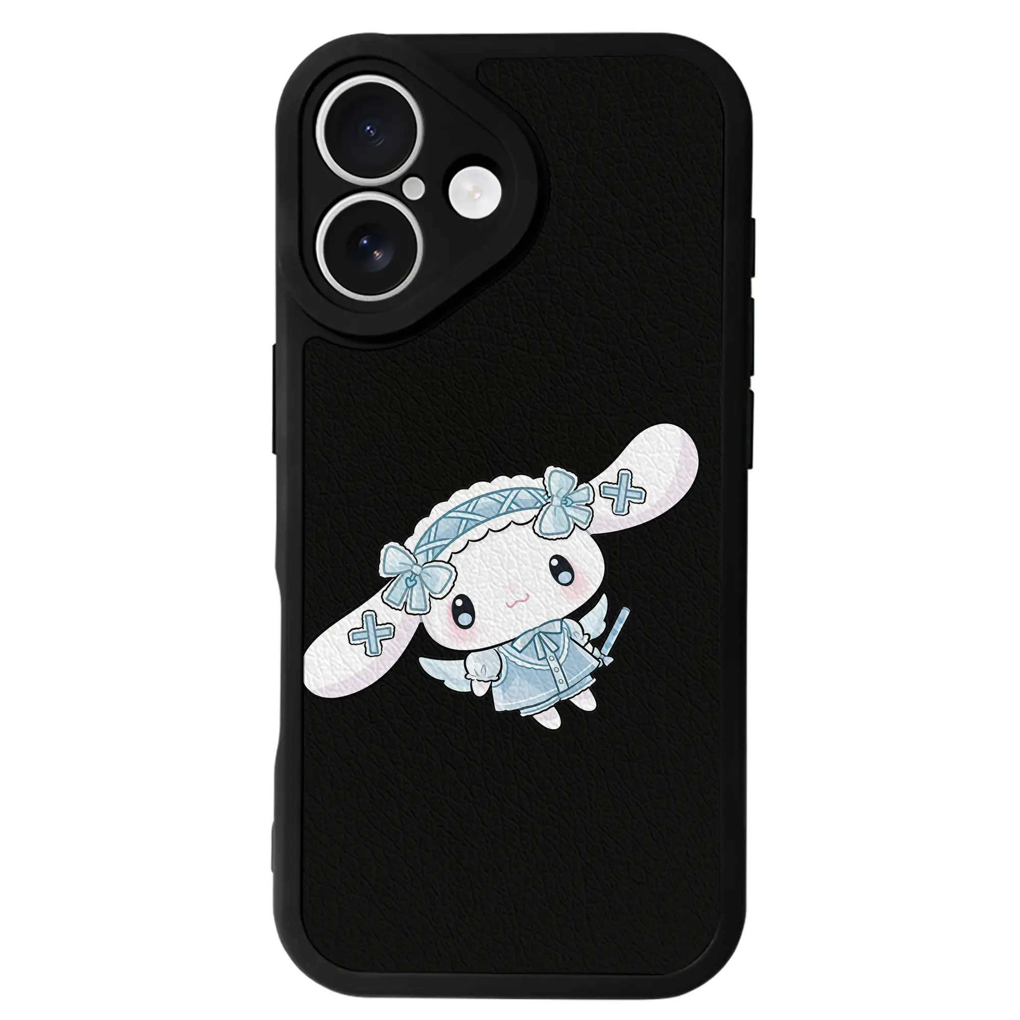 サンリオ グッズ,シナモロール - IPhone 16シリーズ対応 ・ シリコンスマホケース ・ レザー調 ・ 高精度フィット ・ 耐衝撃 ・ ワイヤレス充電対応 ・ 精密カット